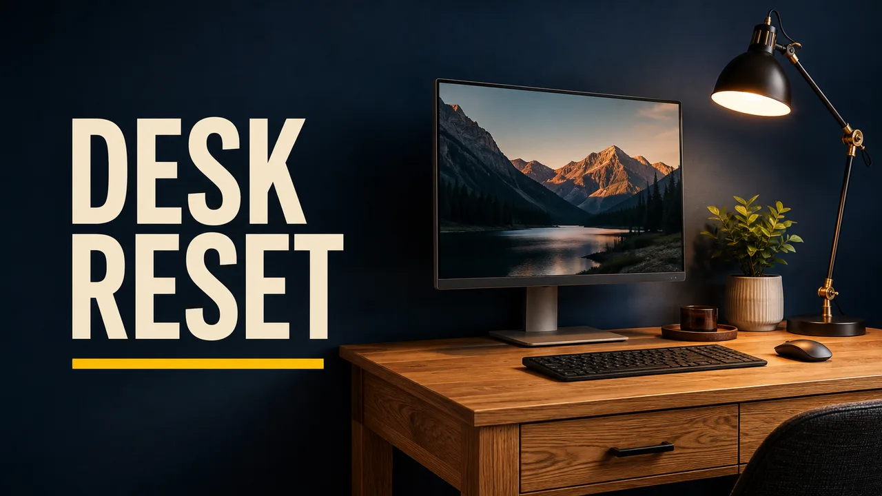 Concept thumbnail: DESK RESET — a practical desk makeover