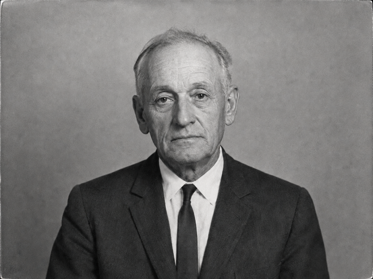 Concept example of the same portrait with clearer tonal range after photo restoration